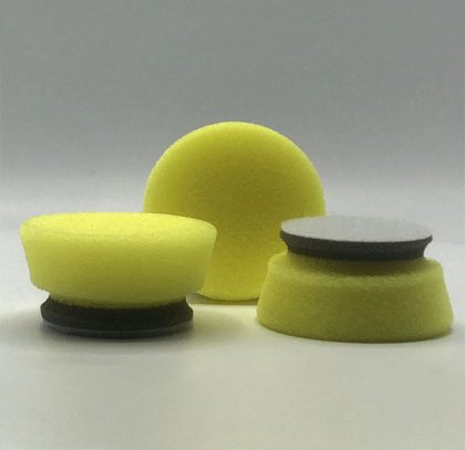 Kit com 3 Boinas de Polimento de Média Remoção – Corte Médio – Amarela/Cinza 23 mm Ø45 mm